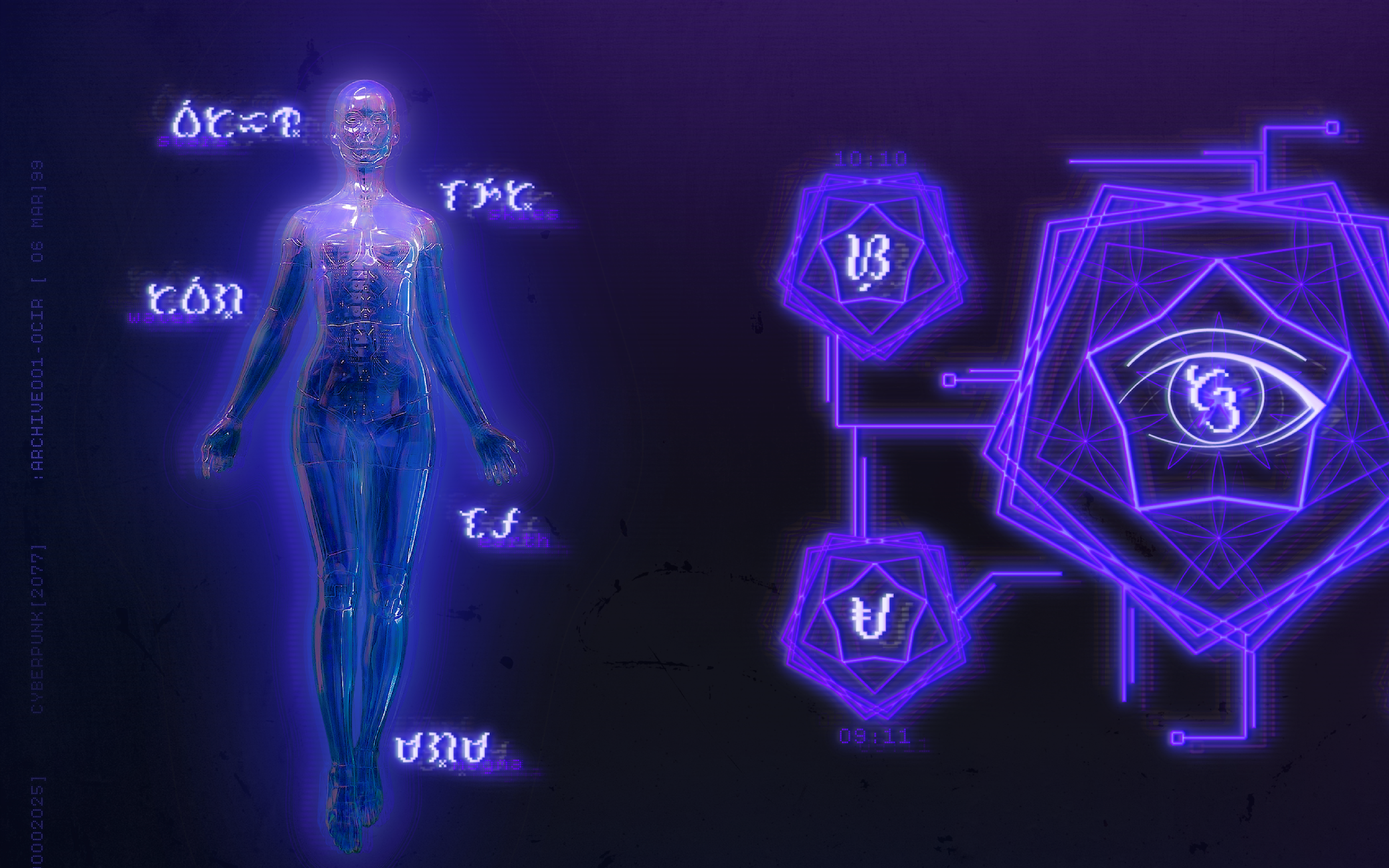 A work-in-progress, one of many: Cyberpunk-style blog?