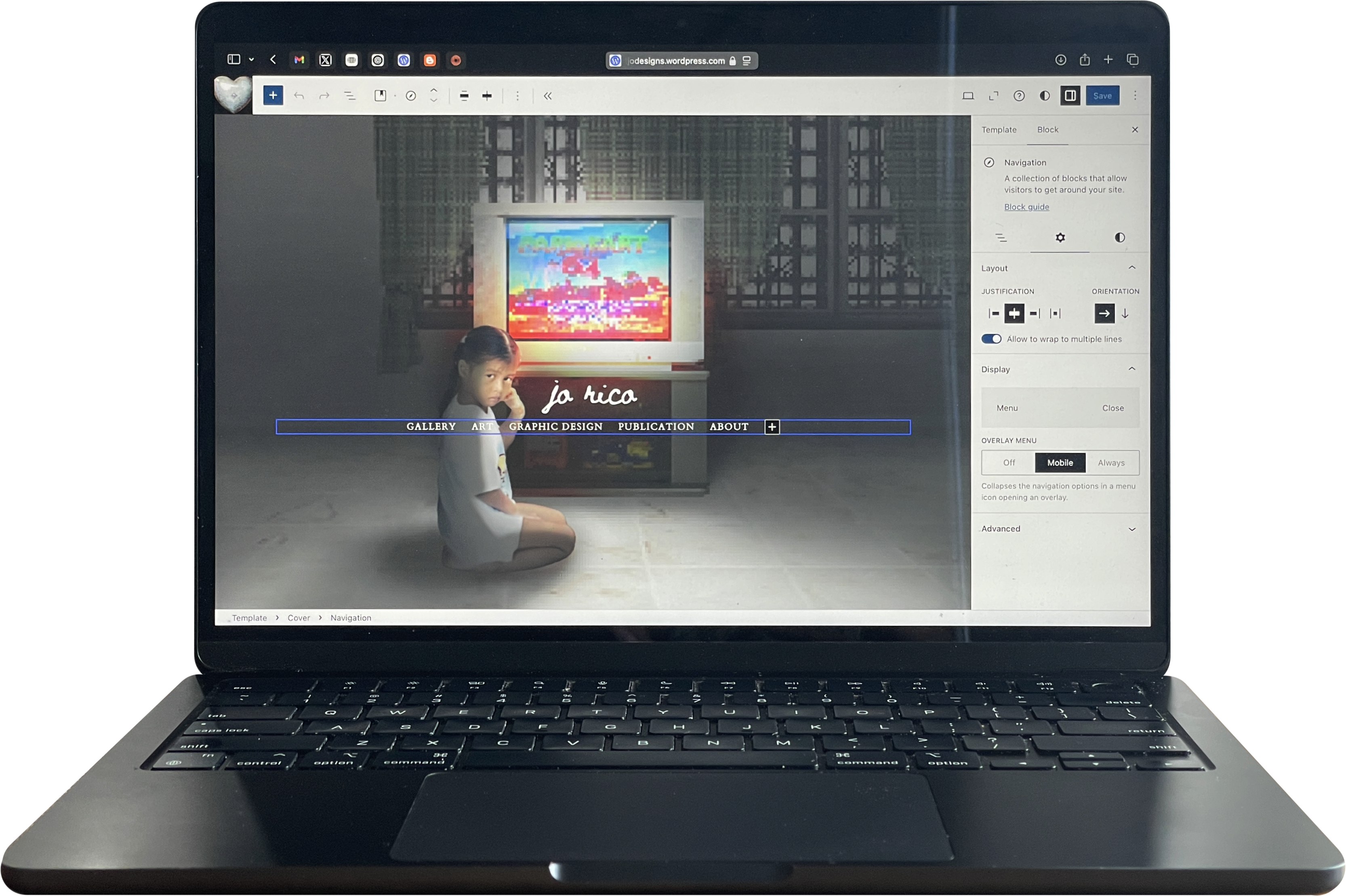 A work-in-progress, one of many: Finally, a portfolio website